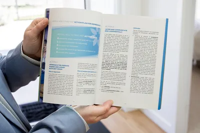 Photo of open book